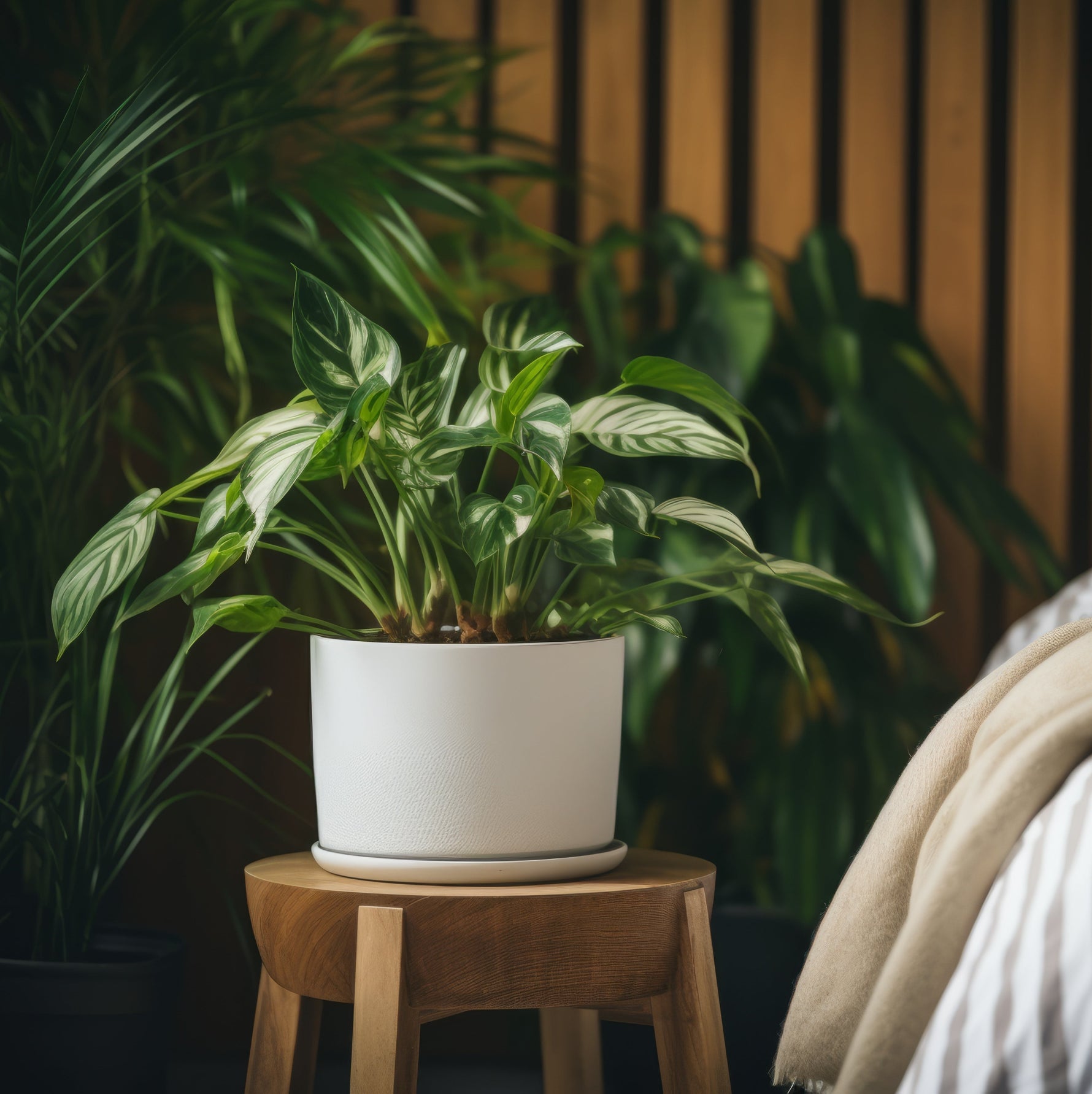 Kunstpflanzen im Schlafzimmer